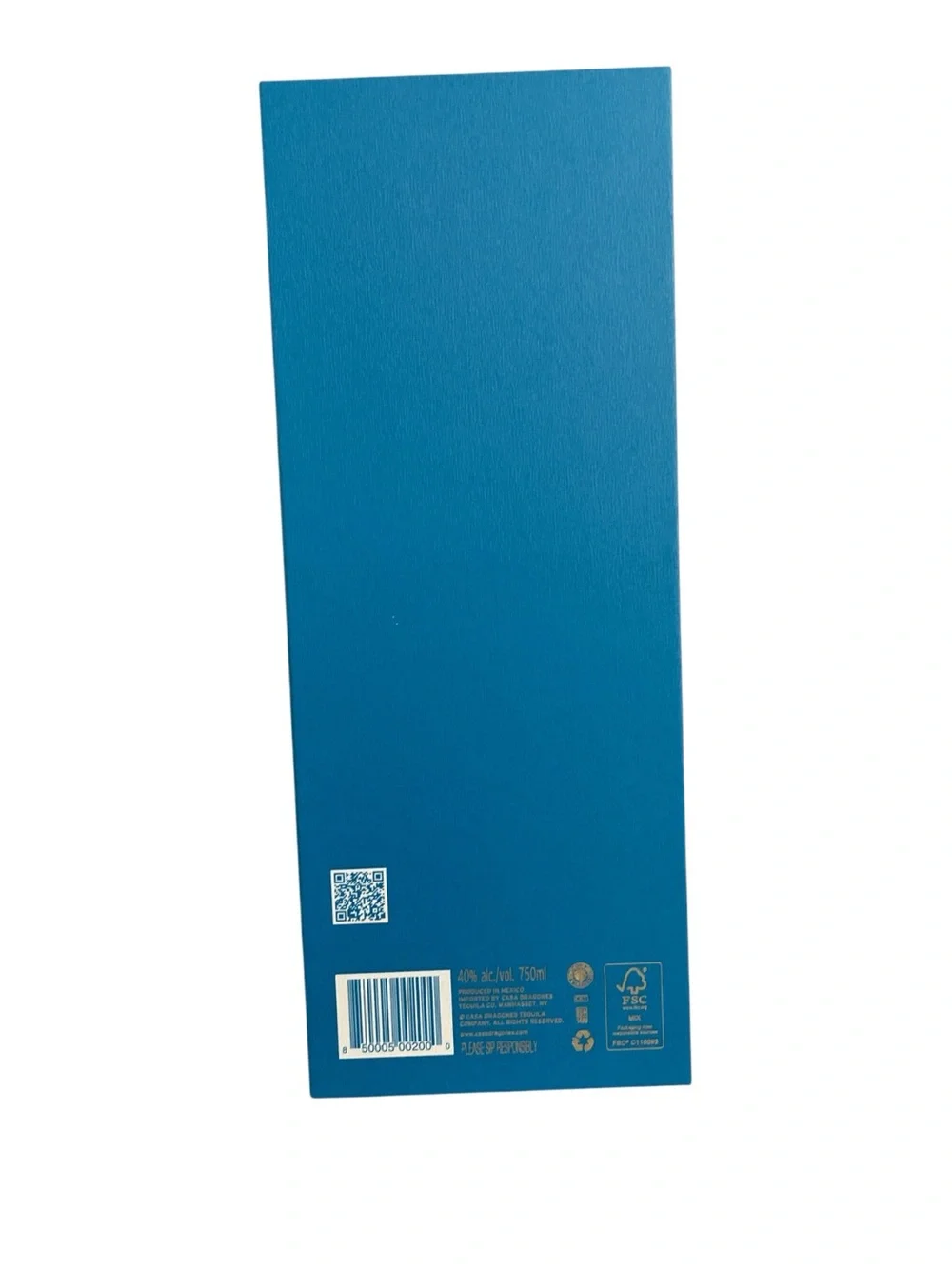 Casa Dragones Sipping Tequila Gift Box - Teal Blue limited edition